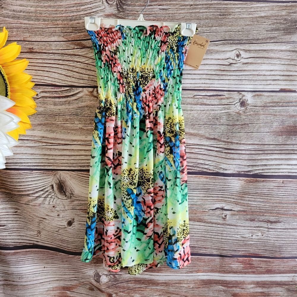 Martin Lopez kascabal Women's Multicolored Sleeveless dress NWT